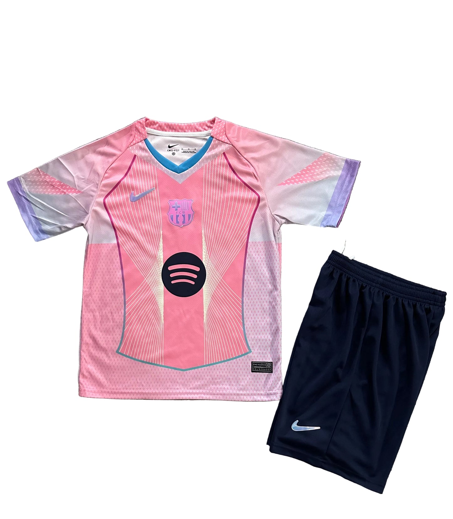 BARCELONE MAILLOT ENFANT ROSE