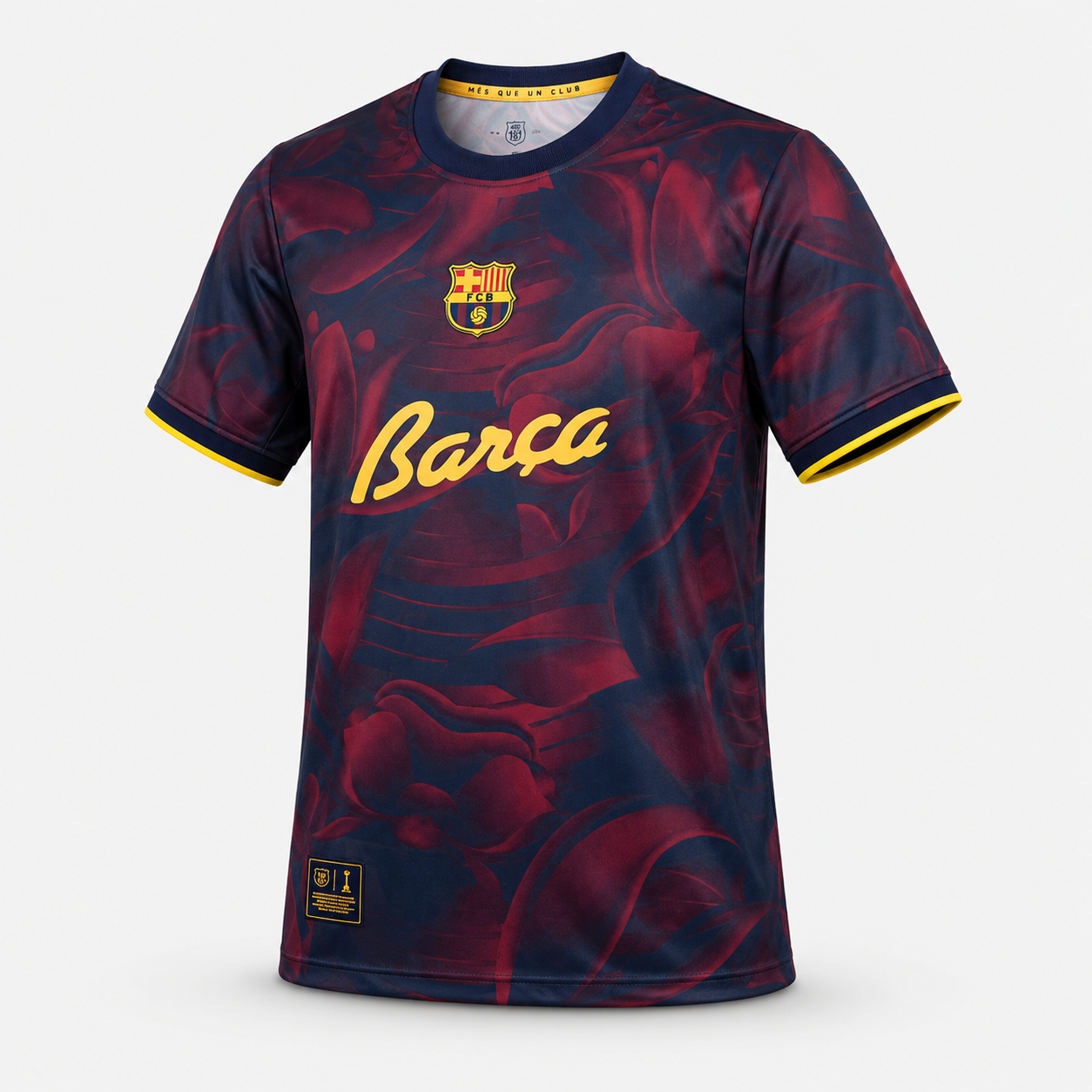 Barcelone Concept Floral Bordeaux/Or