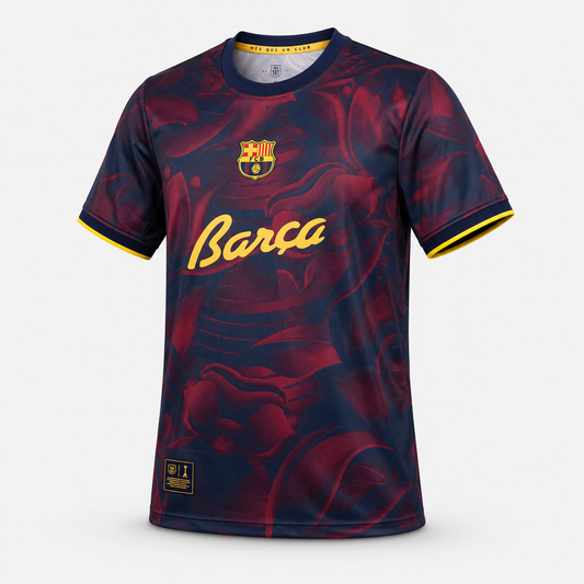 Barcelone Concept Floral Bordeaux/Or
